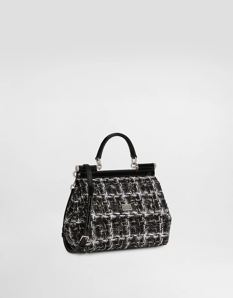 Medium Sicily boucle handbag