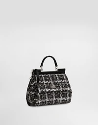 Medium Sicily boucle handbag