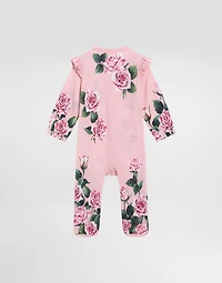 3-piece jersey gift set with rose print