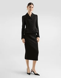 Single-breasted virgin wool jacket