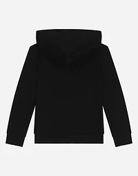 Zipped hoodie with DG logo plaque