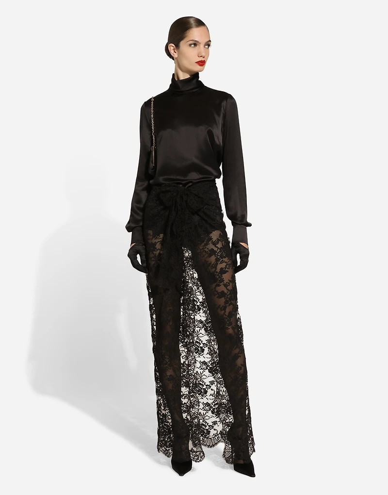 Silk satin blouse