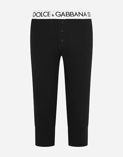 Two-way stretch cotton leggings