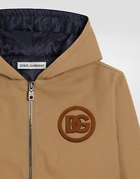 Canvas jacket with patches