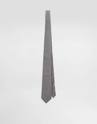 Micro-design jacquard tie