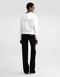 Cotton sweatshirt with embroidery
