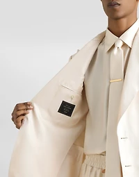 Sicilia light single-breasted silk twill jacket