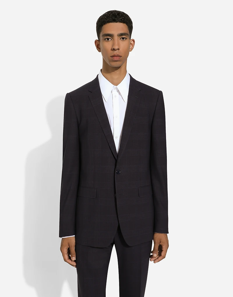 Single-breasted glen plaid Martini-fit suit