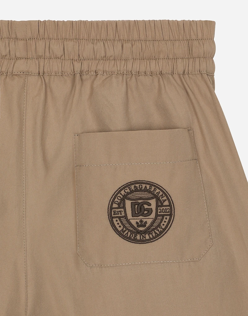Poplin shorts with DG logo