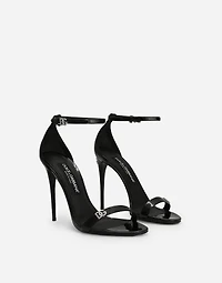 Patent leather sandals