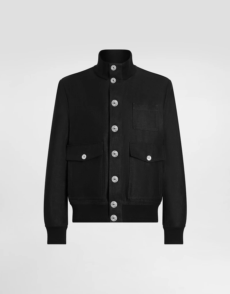 Linen blouson