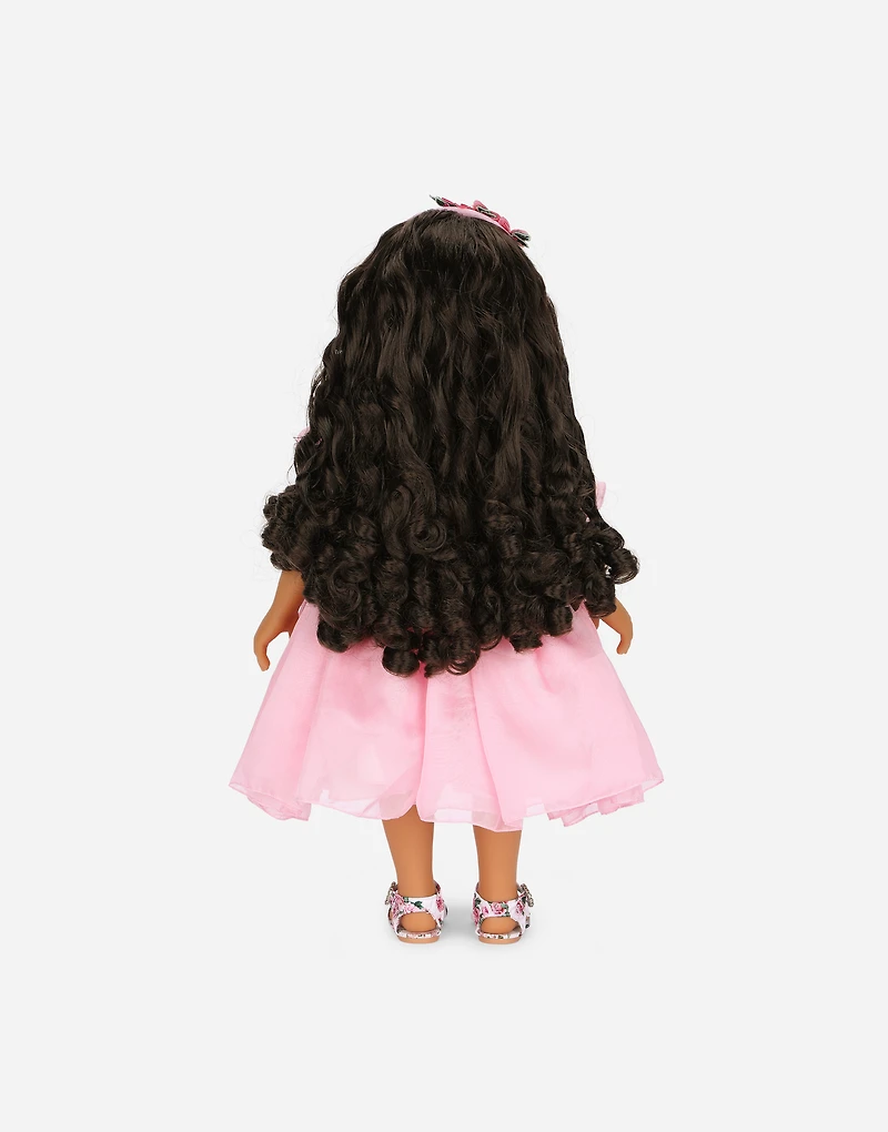Doll with chiffon dress 