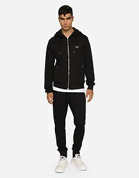 Cotton jersey hoodie