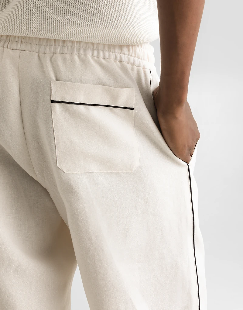 Linen fabric pajama pants