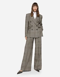 Glen plaid jacket with vents