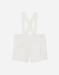 Textured jersey dungarees