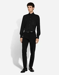 Cotton shirt with DG embroidery