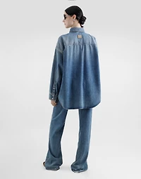 Oversize denim shirt