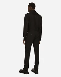 Cotton Martini-fit shirt with embroidery