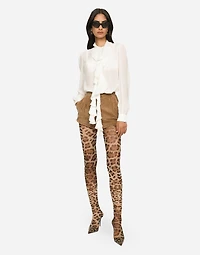 Georgette blouse with ruches