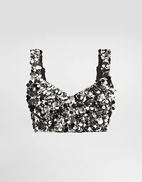 Sequined bralette top