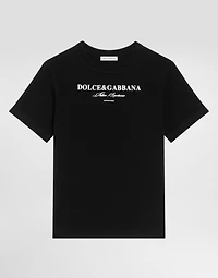Short-sleeved jersey t-shirt with Dolce&Gabbana print