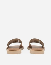 Suede sliders