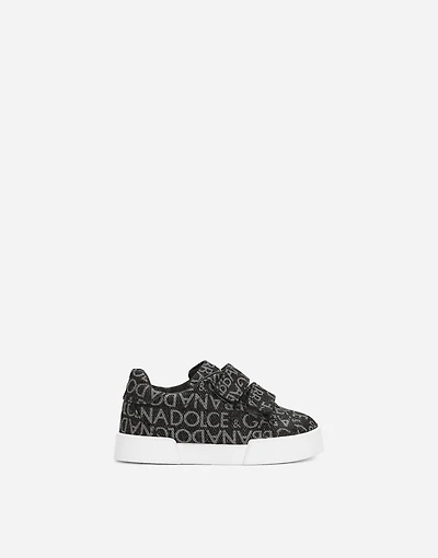 Coated jacquard Portofino sneakers