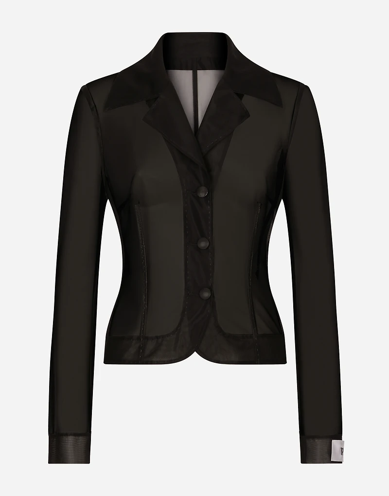 Single-breasted marquisette Dolce jacket