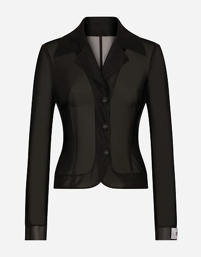 Single-breasted marquisette Dolce jacket
