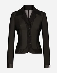 Single-breasted marquisette Dolce jacket