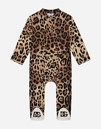 3-piece gift set leopard-print jersey