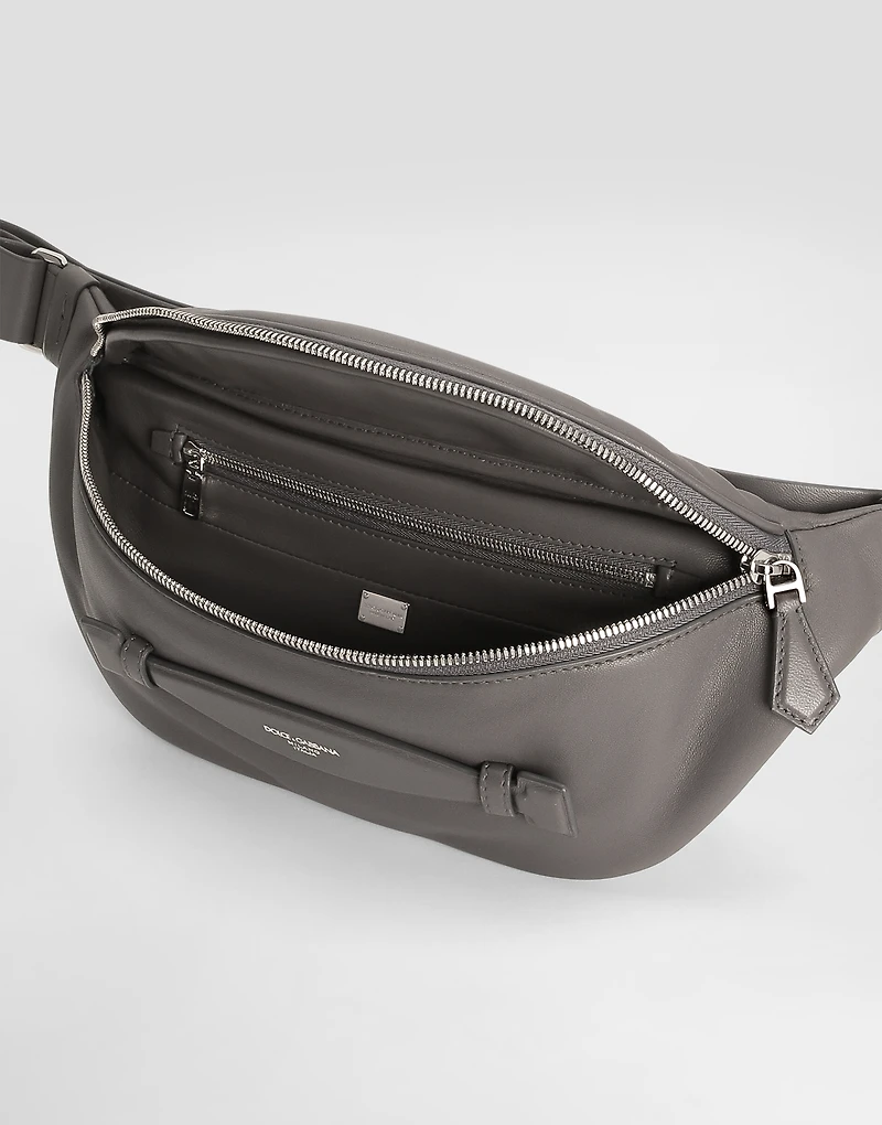 Calfskin nappa leather belt bag