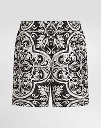 Majolica-print medium swim boxer shorts