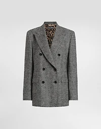 Double-breasted chevron jacket