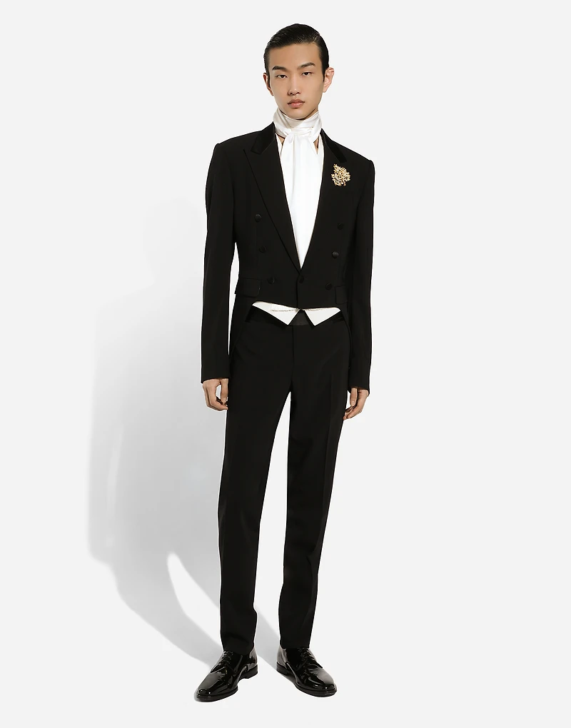 Single-breasted tuxedo suit
