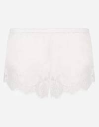 Shorts satin with lace
