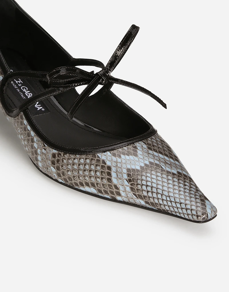 Python skin pumps
