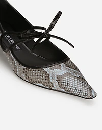 Python skin pumps