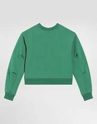 Round-neck sweatshirt with flower and DG logo
