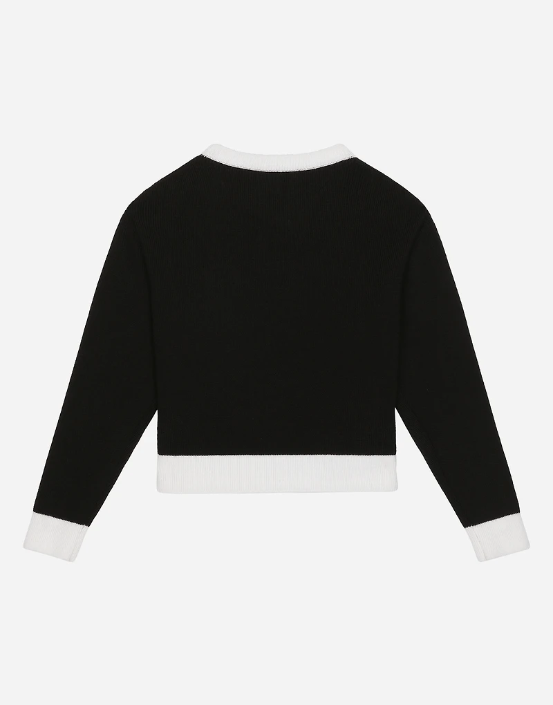 Knit pullover with DG logo