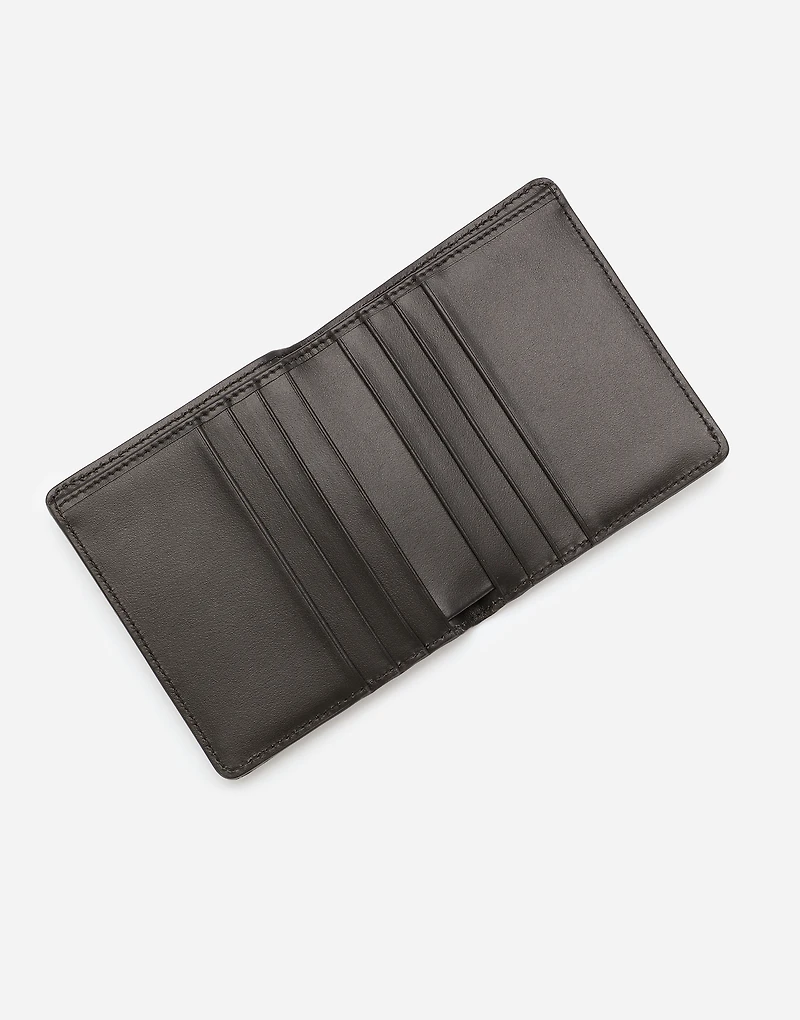 Coated jacquard bifold card holder