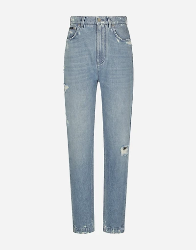 Jeans with mini-ripped details