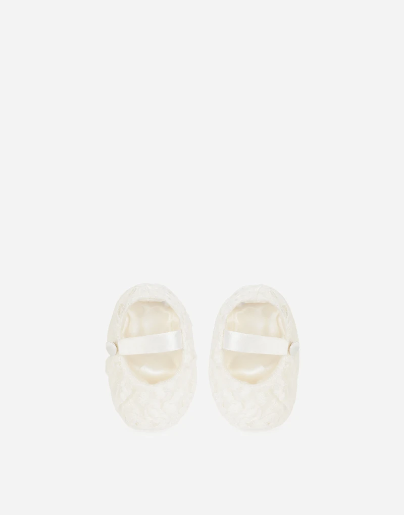 Picoted lace Mary Janes