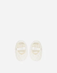 Picoted lace Mary Janes