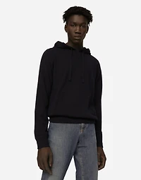 Hooded cashmere pullover