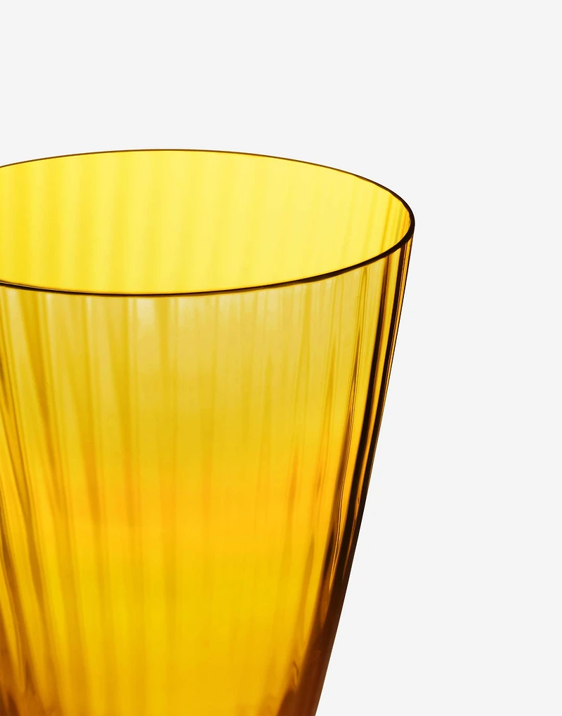 Hand-Blown Murano White Wine Glass