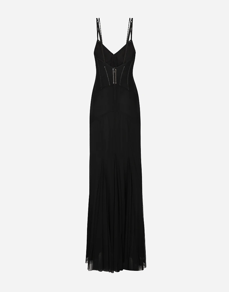 Long tulle dress