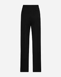 Flared woolen pants