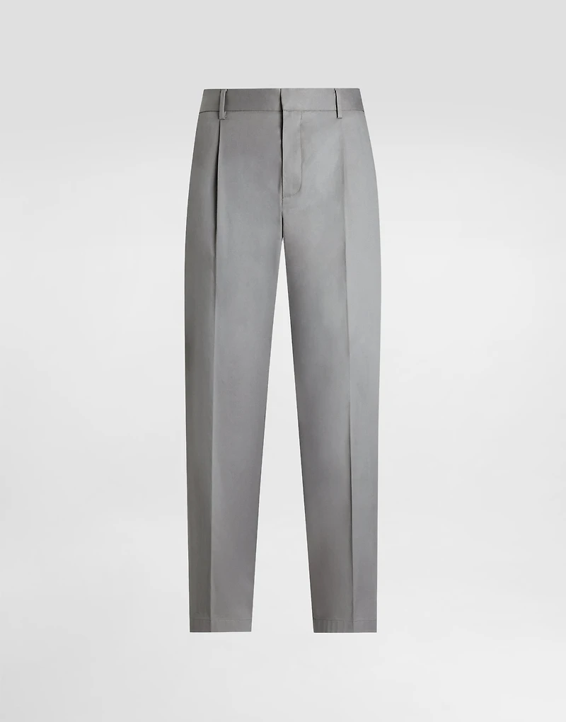 Cotton gabardine trousers